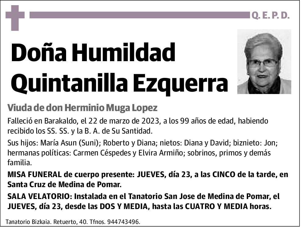 Humildad Quintanilla Ezquerra