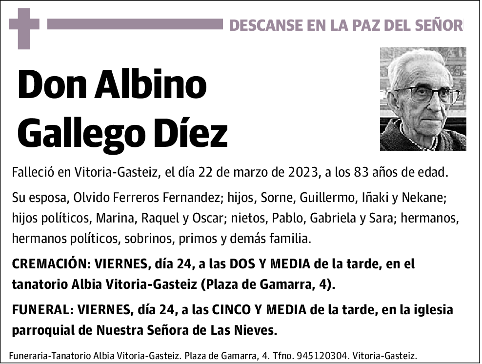 Albino Gallego Díez