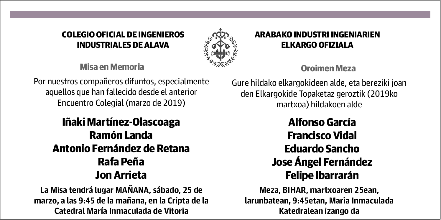 Colegio Oficial De Ingenieros Industriales De Alava