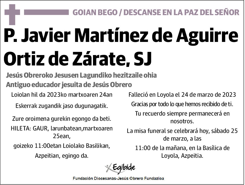P.Javier Martínez de Aguirre Ortiz de Zárate
