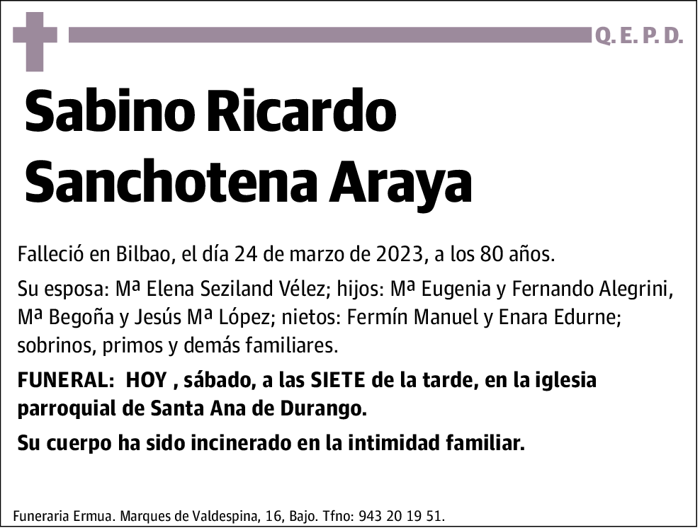 Sabino Ricardo Sanchotena Araya