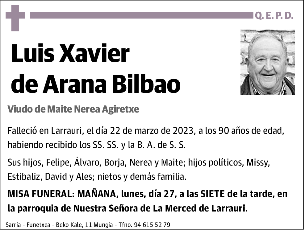 Luis Xabier de Arana Bilbao