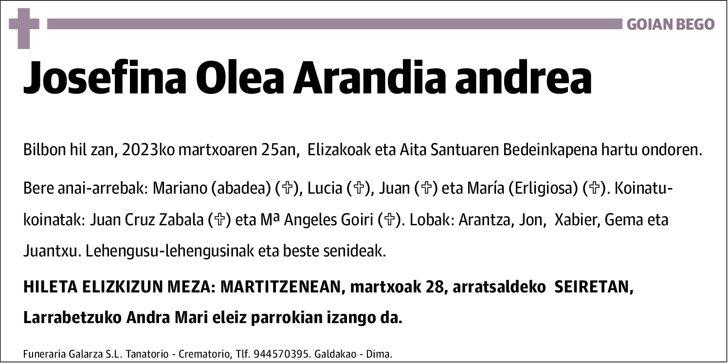 Josefina Olea Arandia