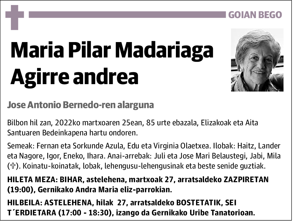 Maria Pilar Madariaga Agirre