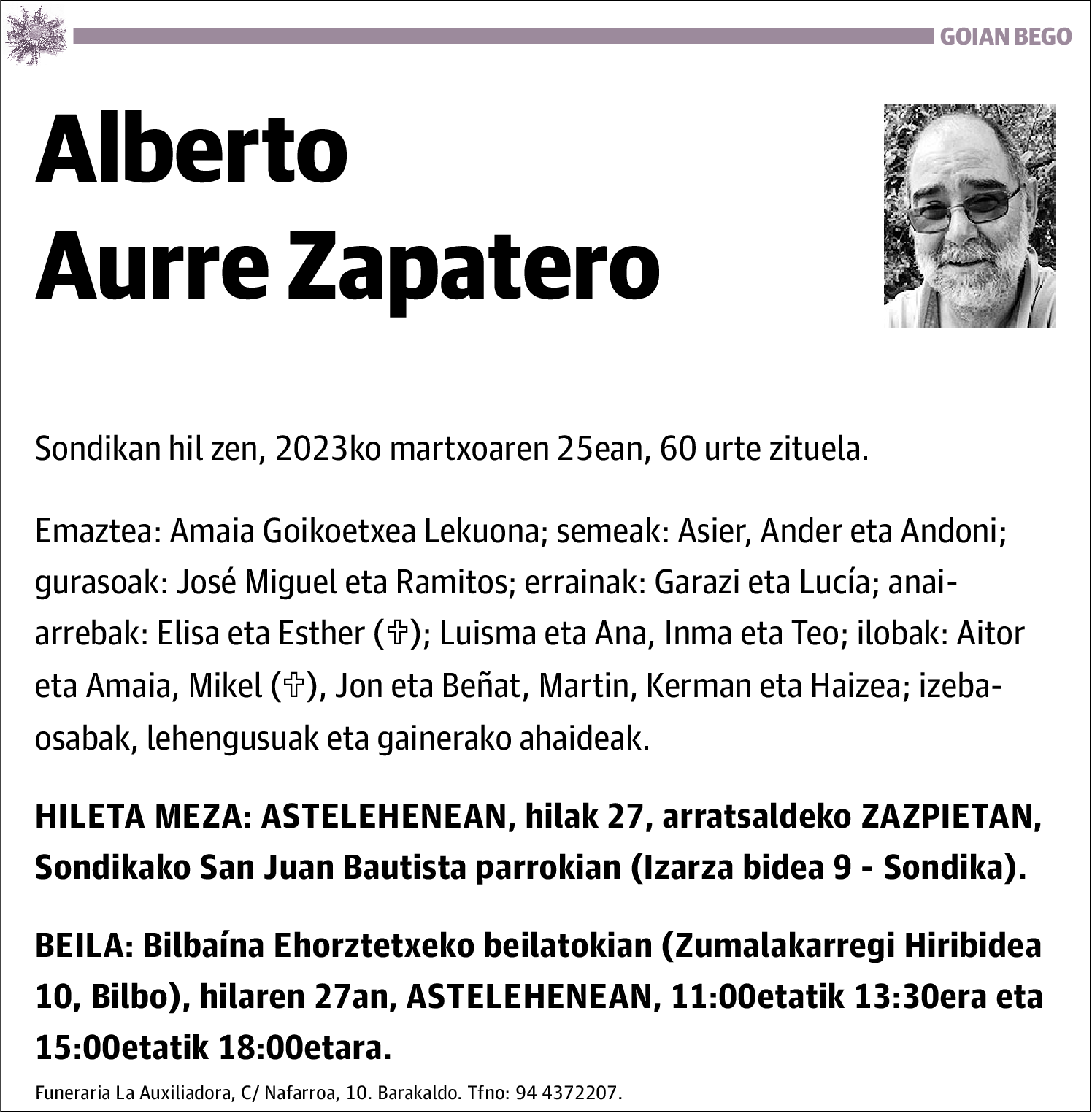 Alberto Aurre Zapatero