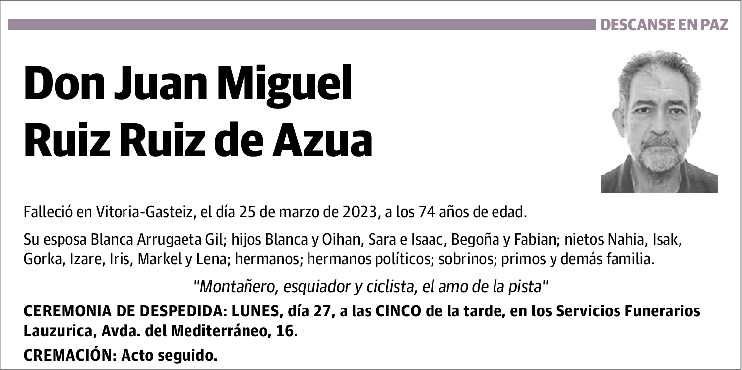 Juan Miguel Ruiz Ruiz de Azua