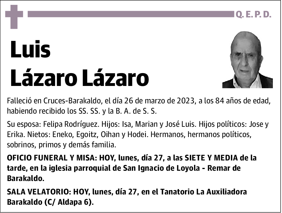 Luis Lázaro Lázaro