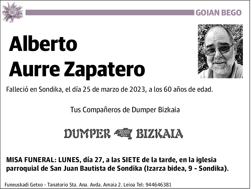 Alberto Aurre Zapatero