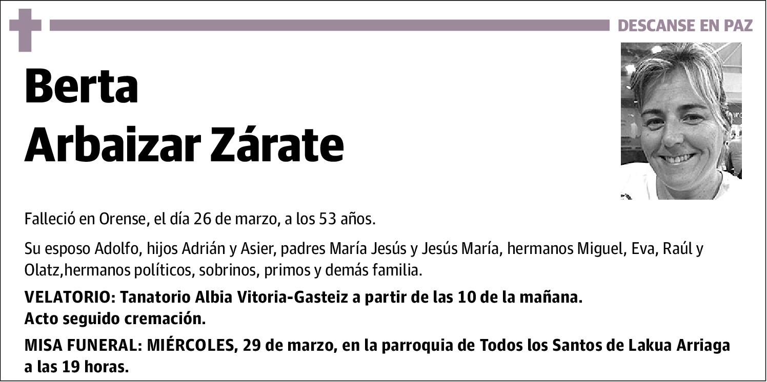 Berta Arbaizar Zárate