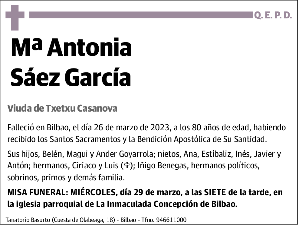 Mª Antonia Sáez García