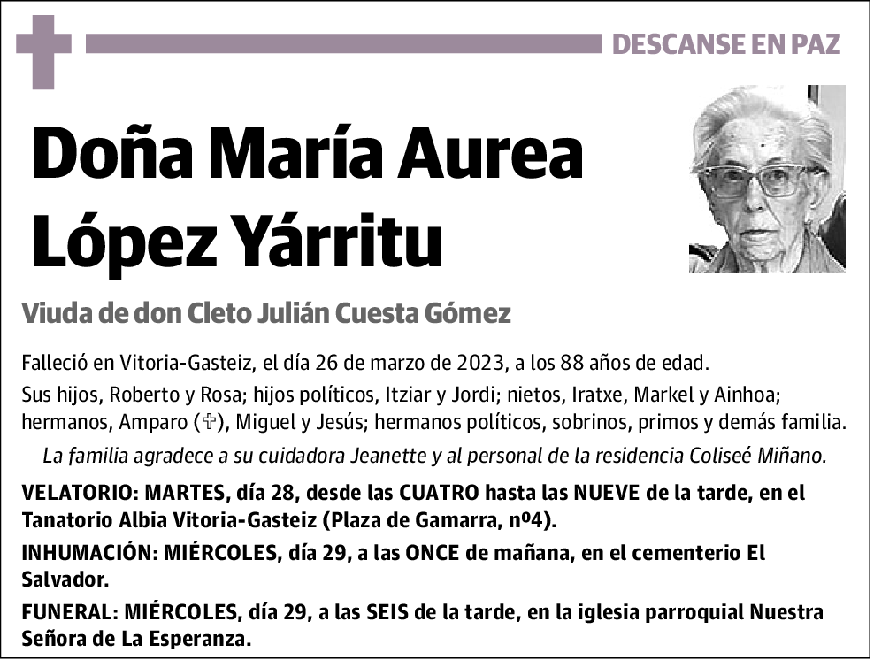 María Aurea López Yárritu