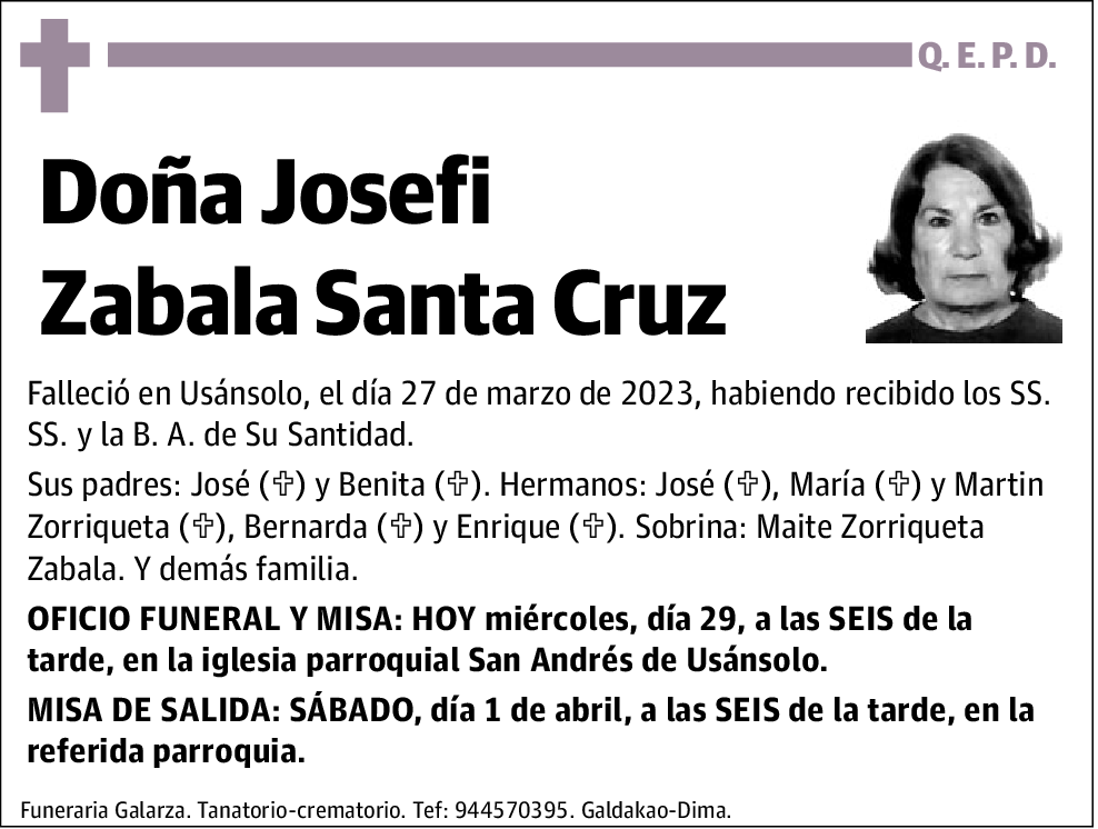 Josefi Zabala Santa Cruz