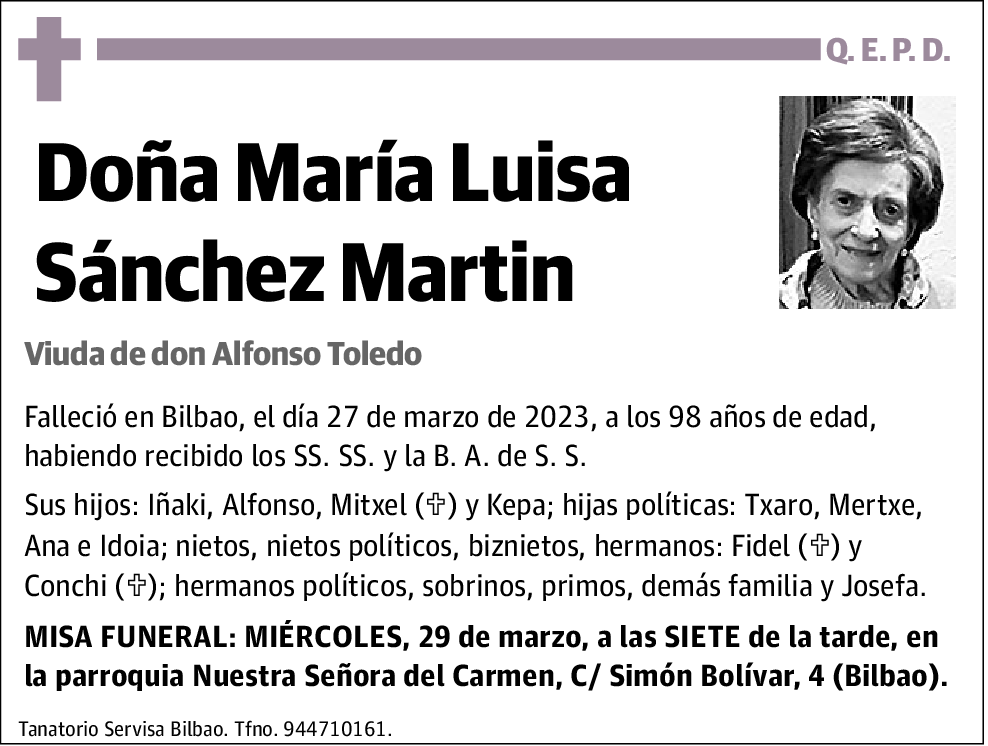 María Luisa Sánchez Martin