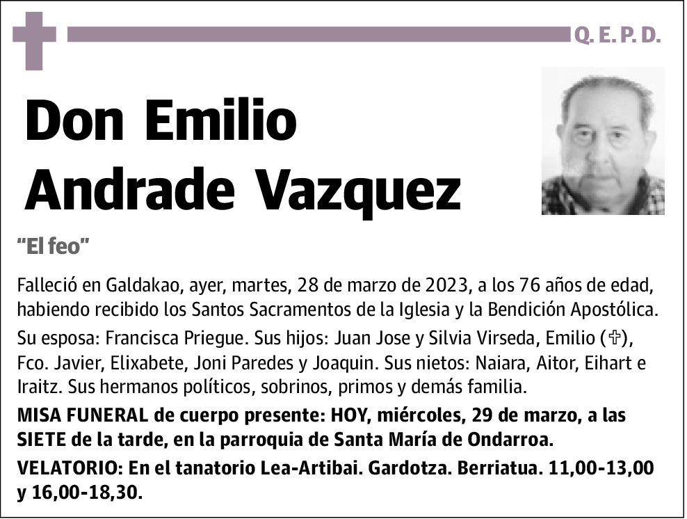 Emilio Andrade Vazquez