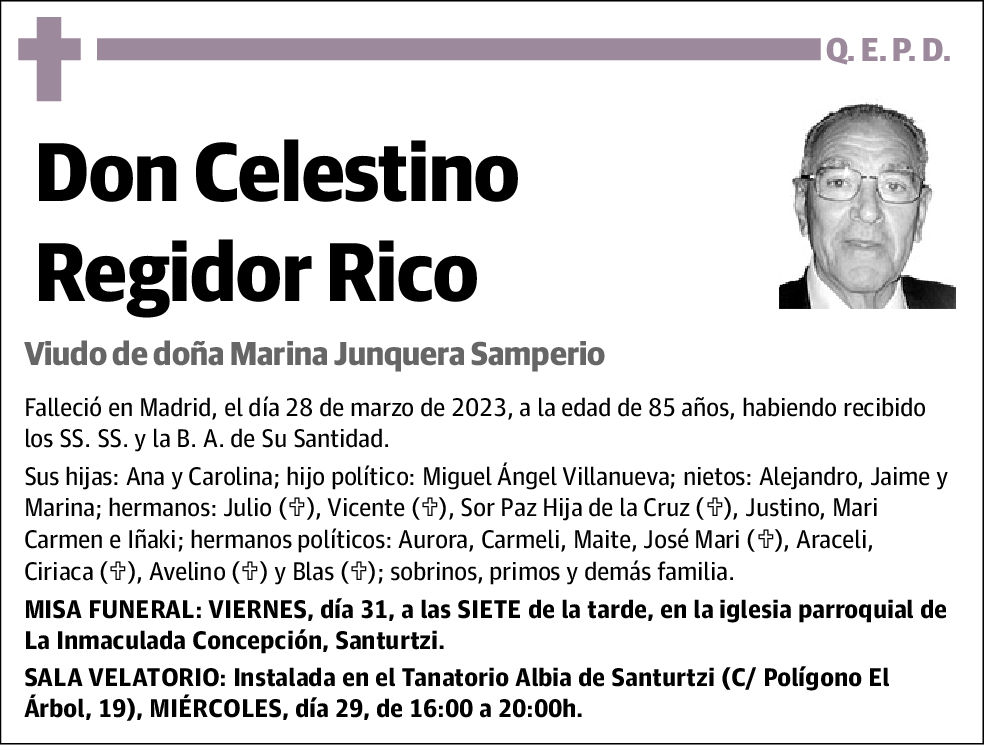 Celestino Regidor Rico