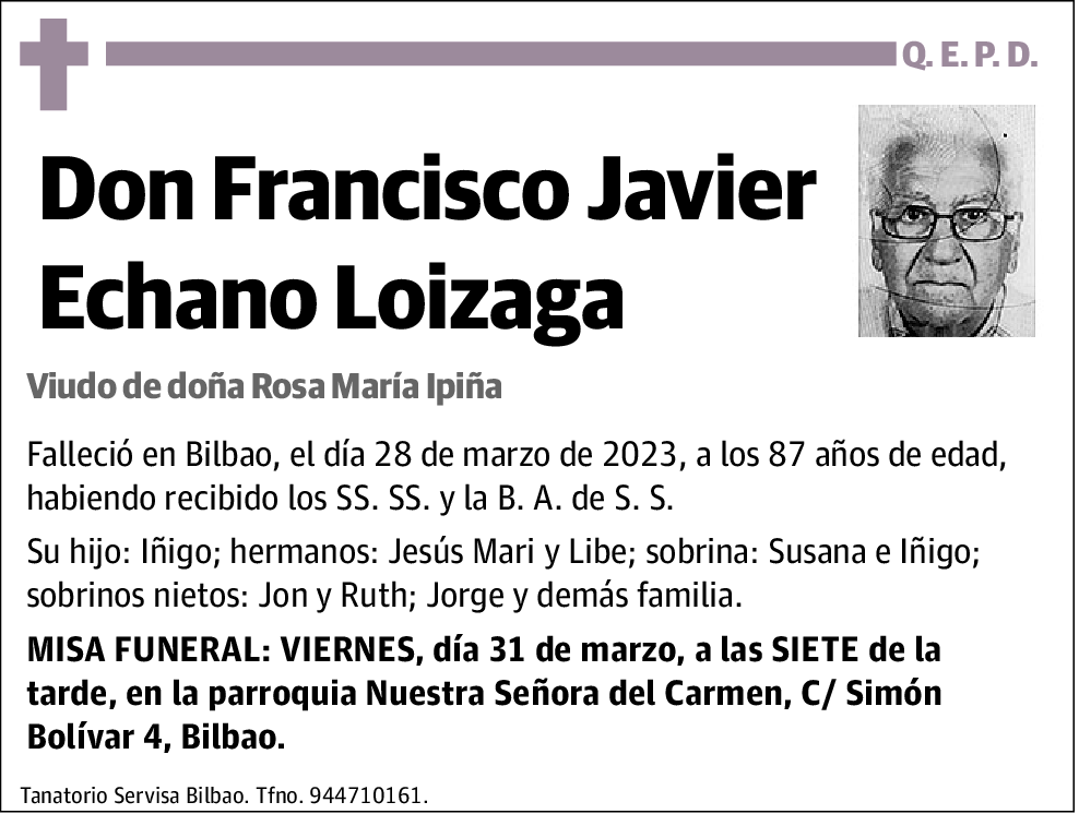 Francisco Javier Echano Loizaga