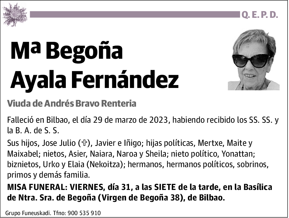 Mª Begoña Ayala Fernández