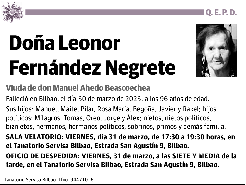 Leonor Fernández Negrete