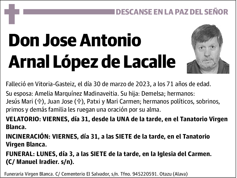 Jose Antonio Arnal López de Lacalle