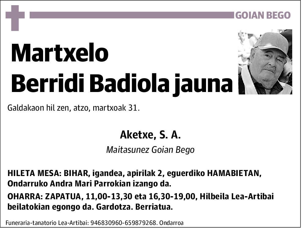 Martxelo Berridi Badiola