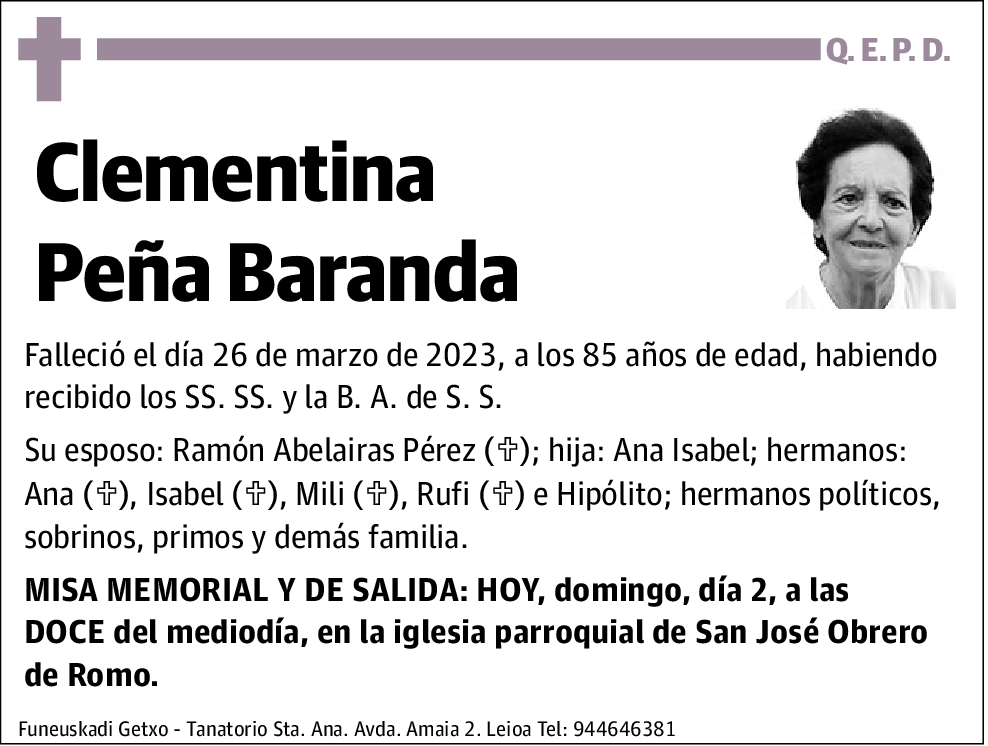 Clementina Peña Baranda