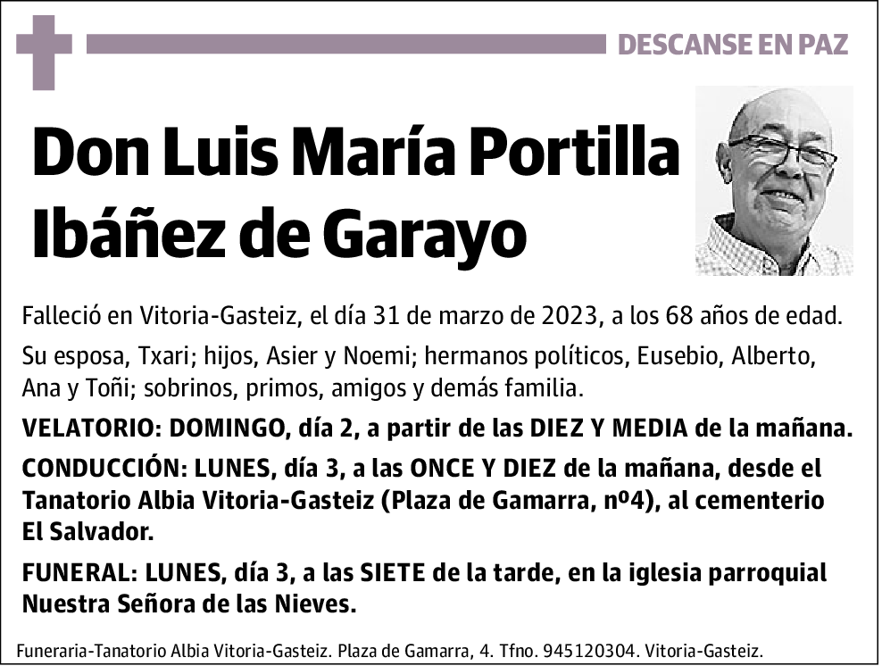 Luis María Portilla Ibáñez de Garayo