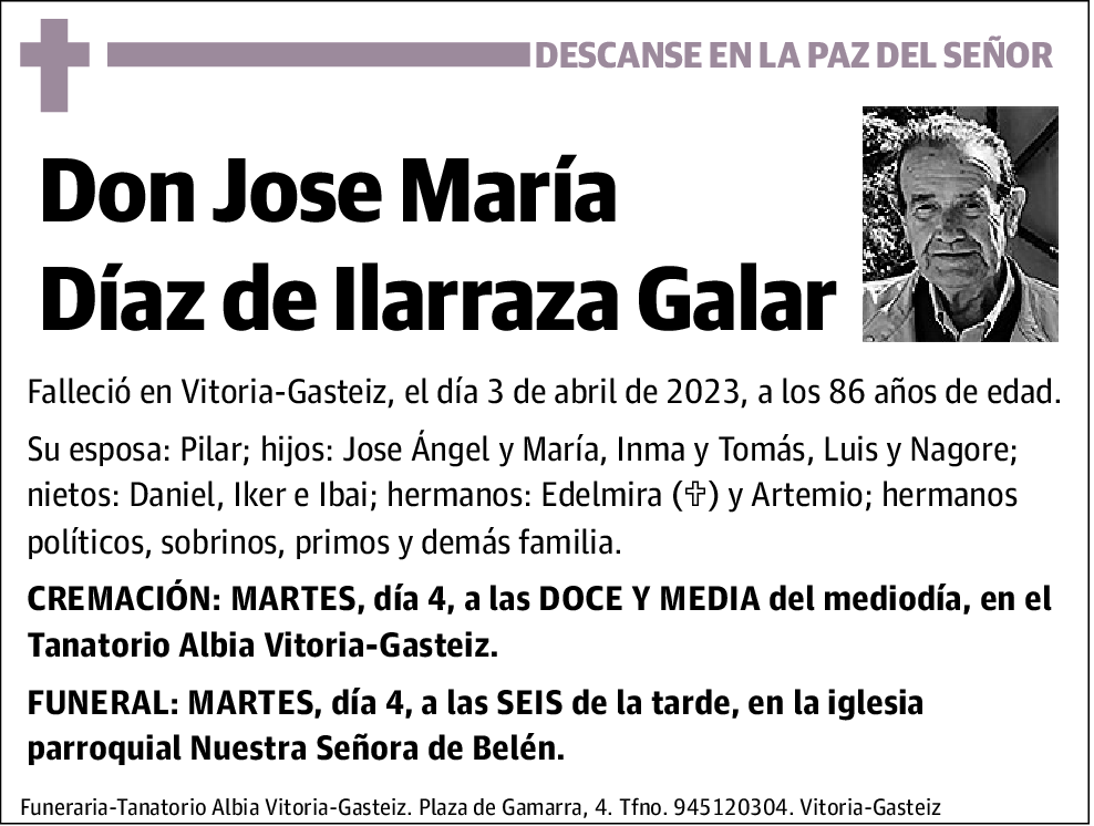 Jose María Díaz de Ilarraza Galar