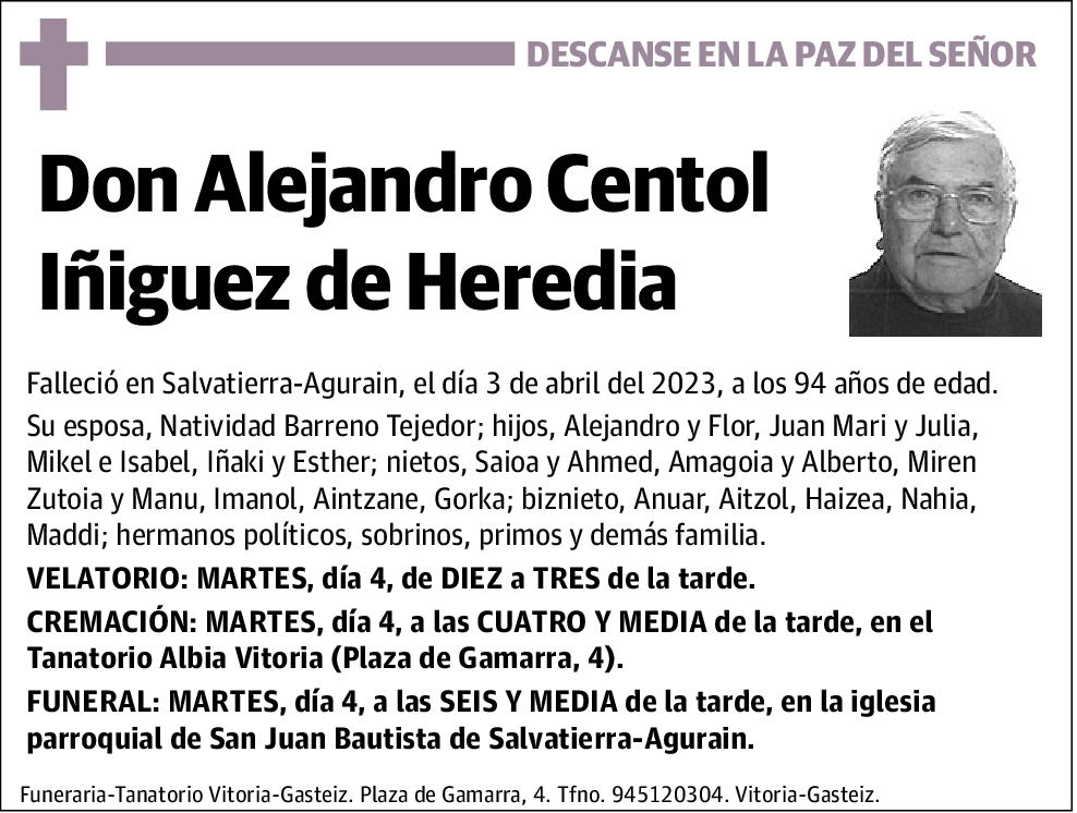 Alejandro Centol Iñiguez de Heredia