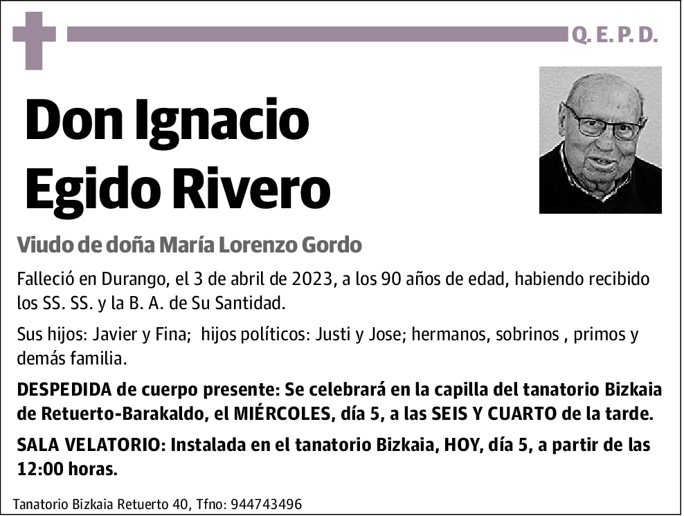 Ignacio Egido Rivero