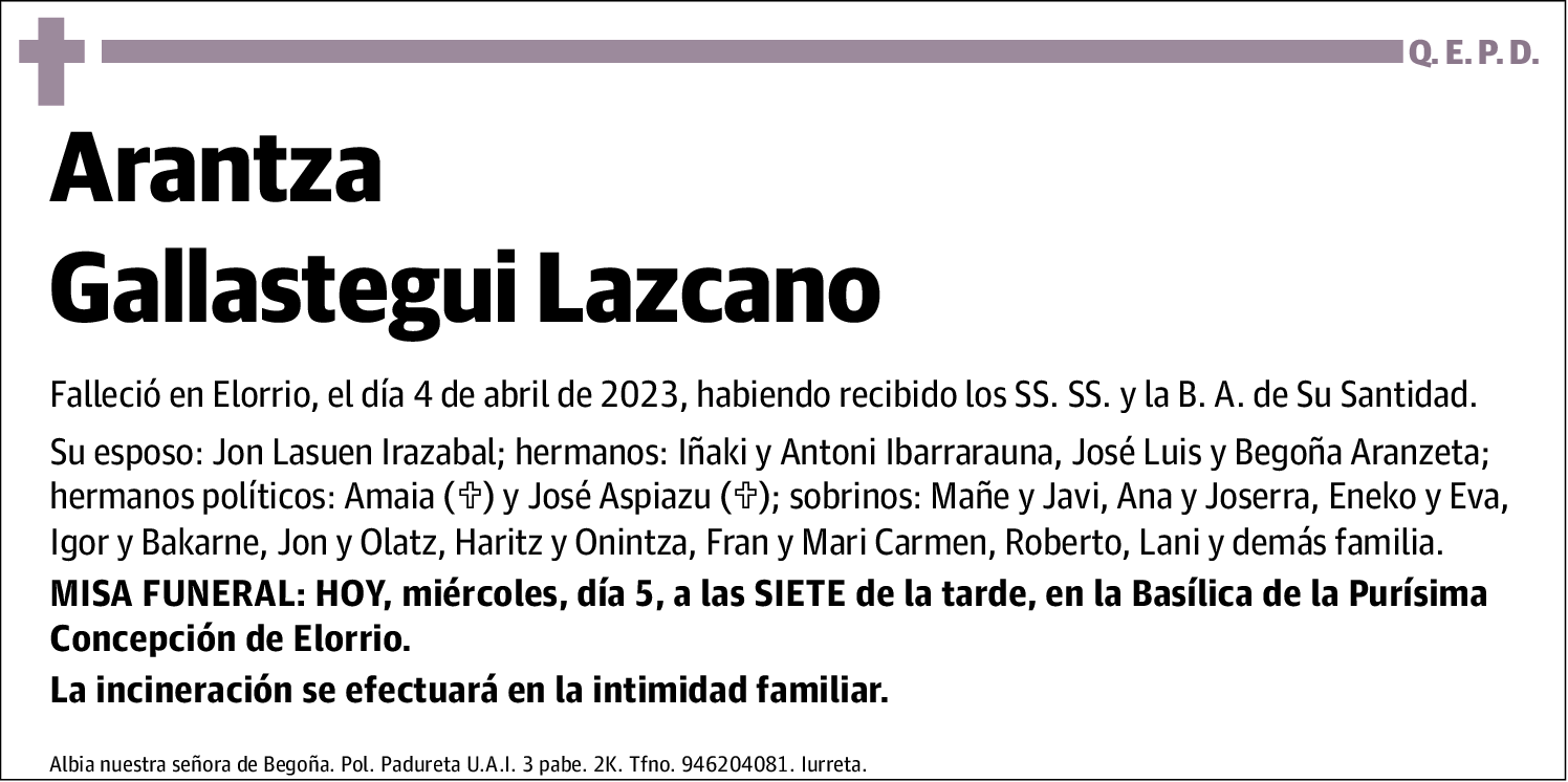 Arantza Gallastegui Lazcano