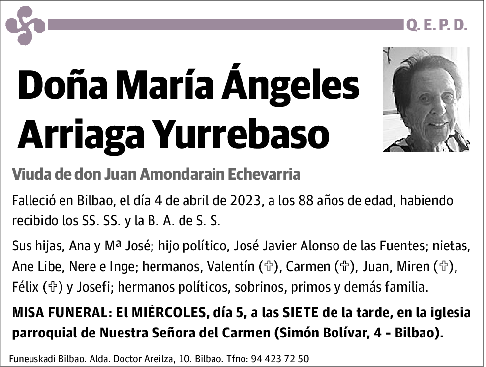 María Ángeles Arriaga Yurrebaso