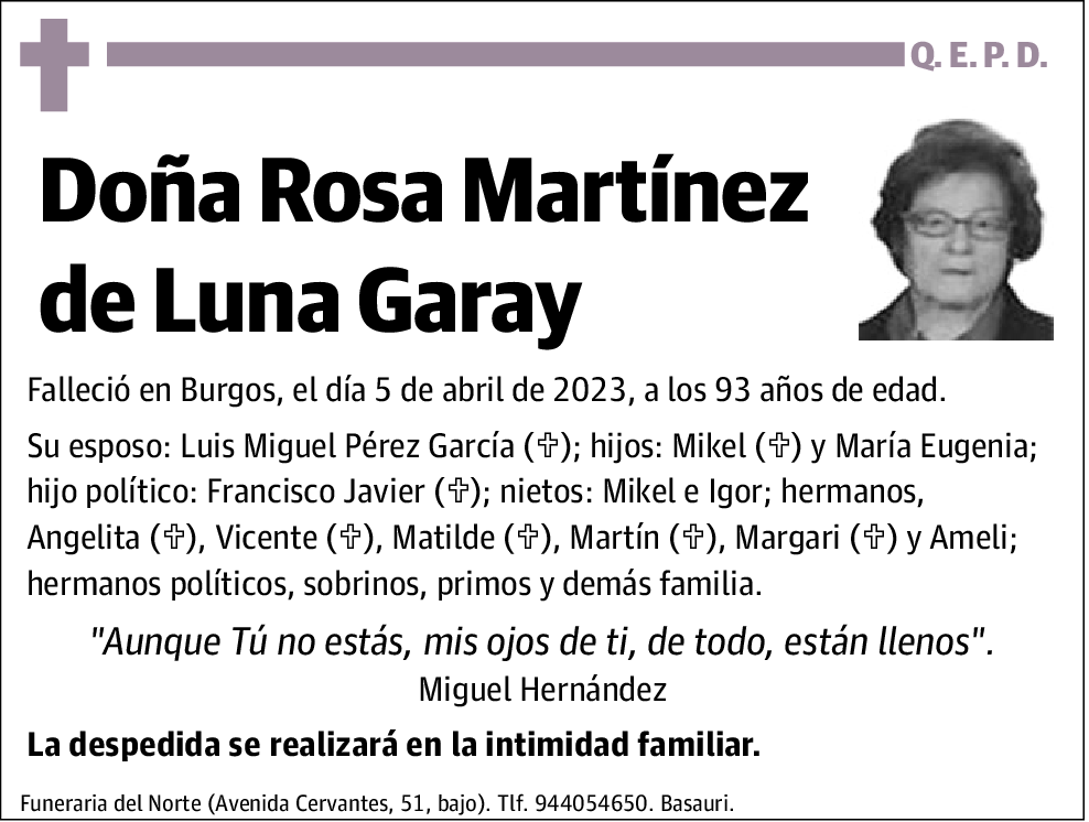 Rosa Martínez de Luna Garay