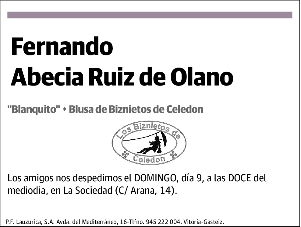 Fernando Abecia Ruiz de Olano