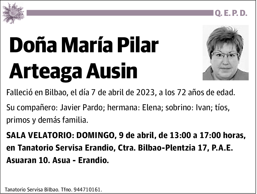 Mária Pilar Artega Ausin