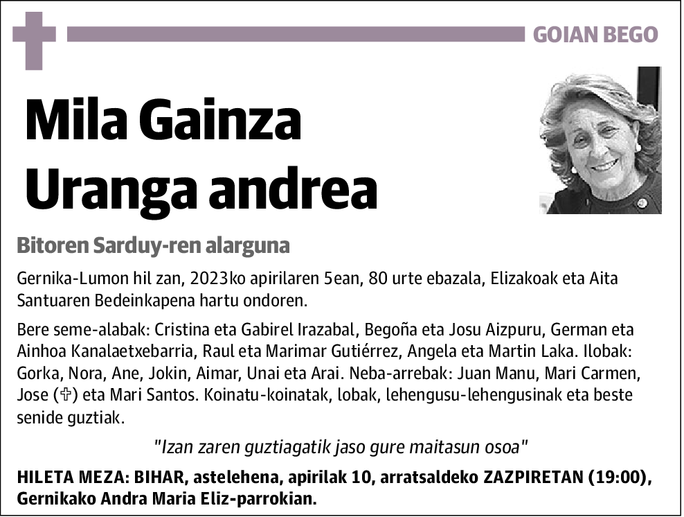 Mila Gainza Uranga