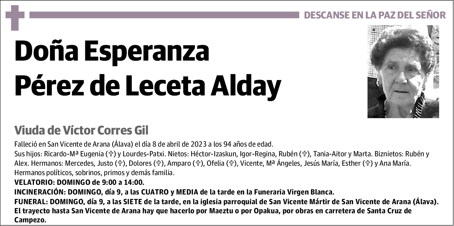 Esperanza Pérez de Leceta Alday
