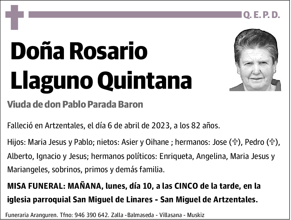 Rosario Llaguno Quintana