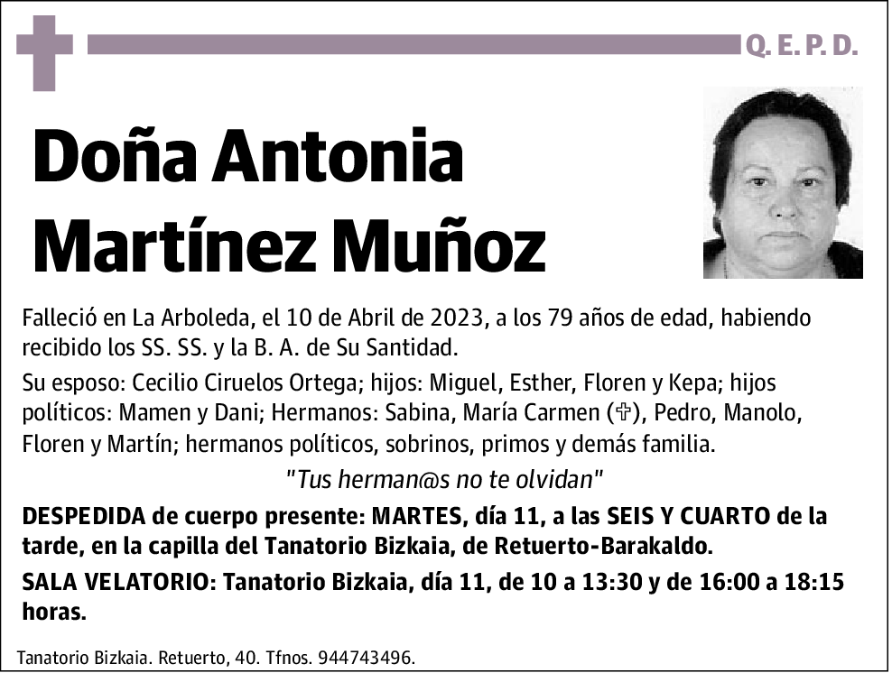 Antonia Martínez Muñoz