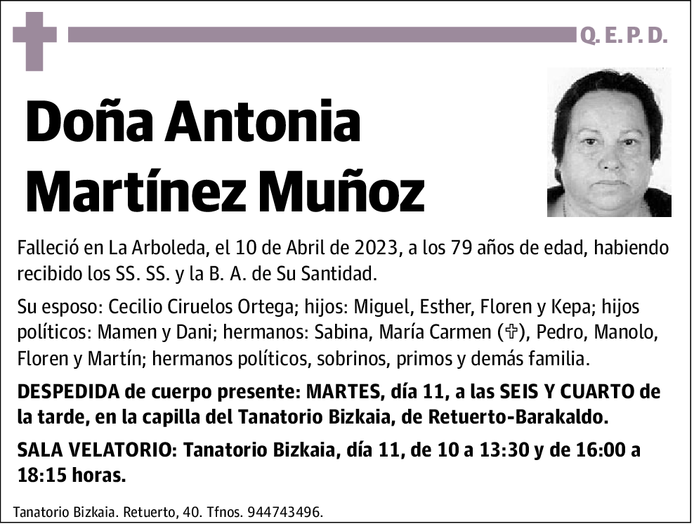 Antonia Martínez Muñoz