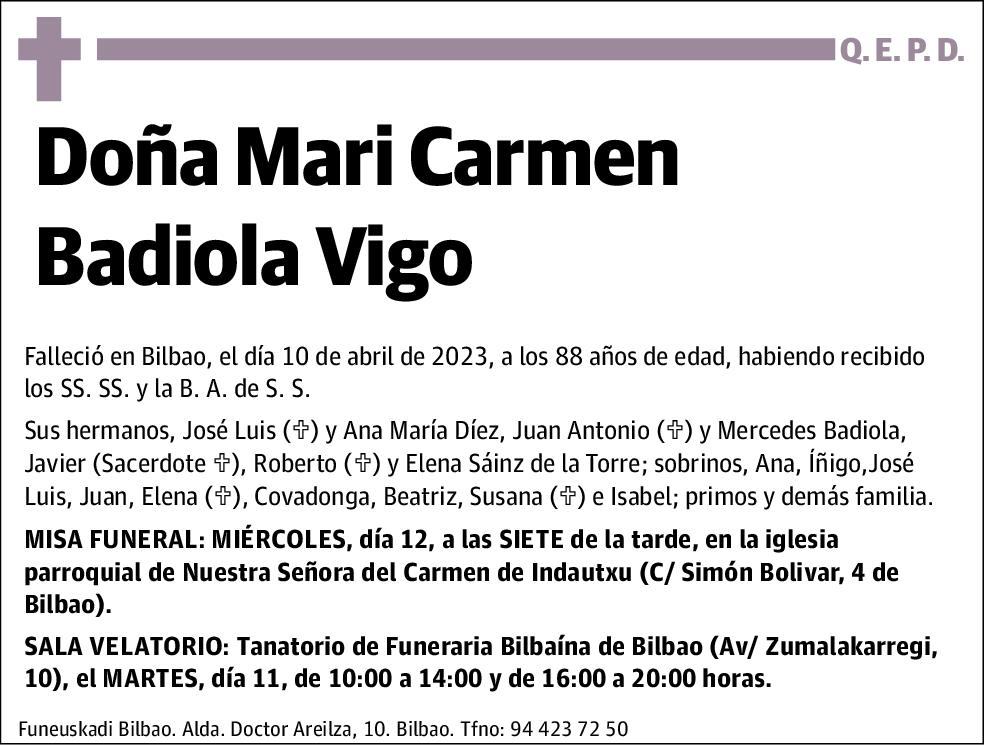 Mari Carmen Badiola Vigo