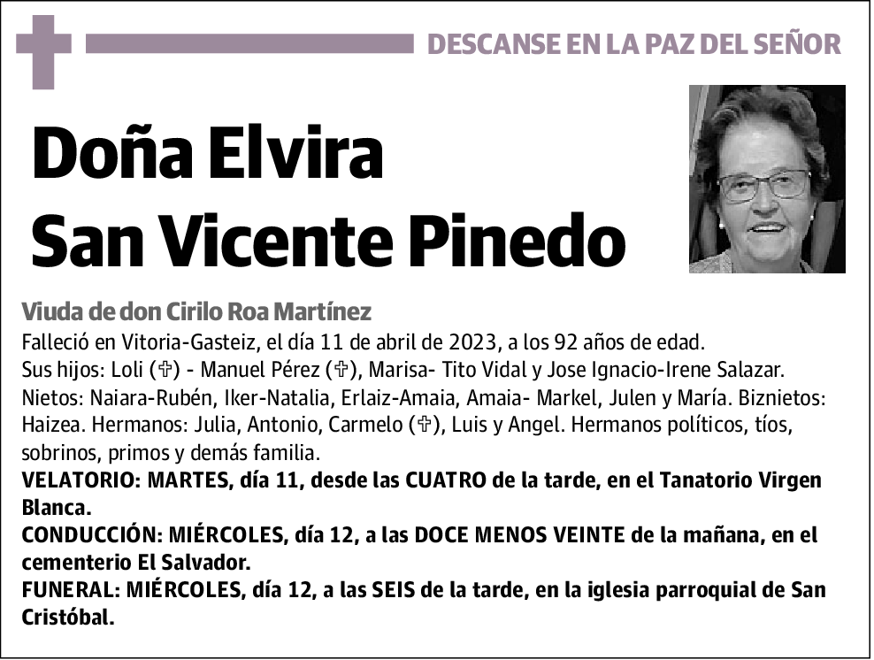 Elvira San Vicente Pinedo