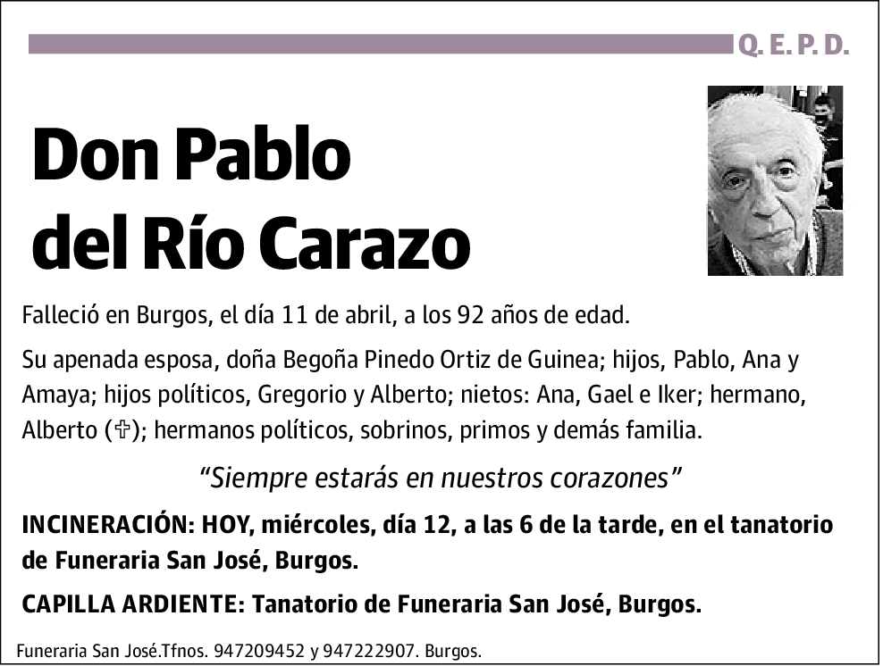 Pablo del Rio Carazo