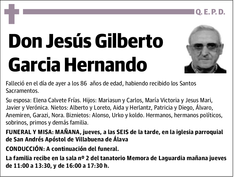 Jesus Gilberto Garcia Hernando