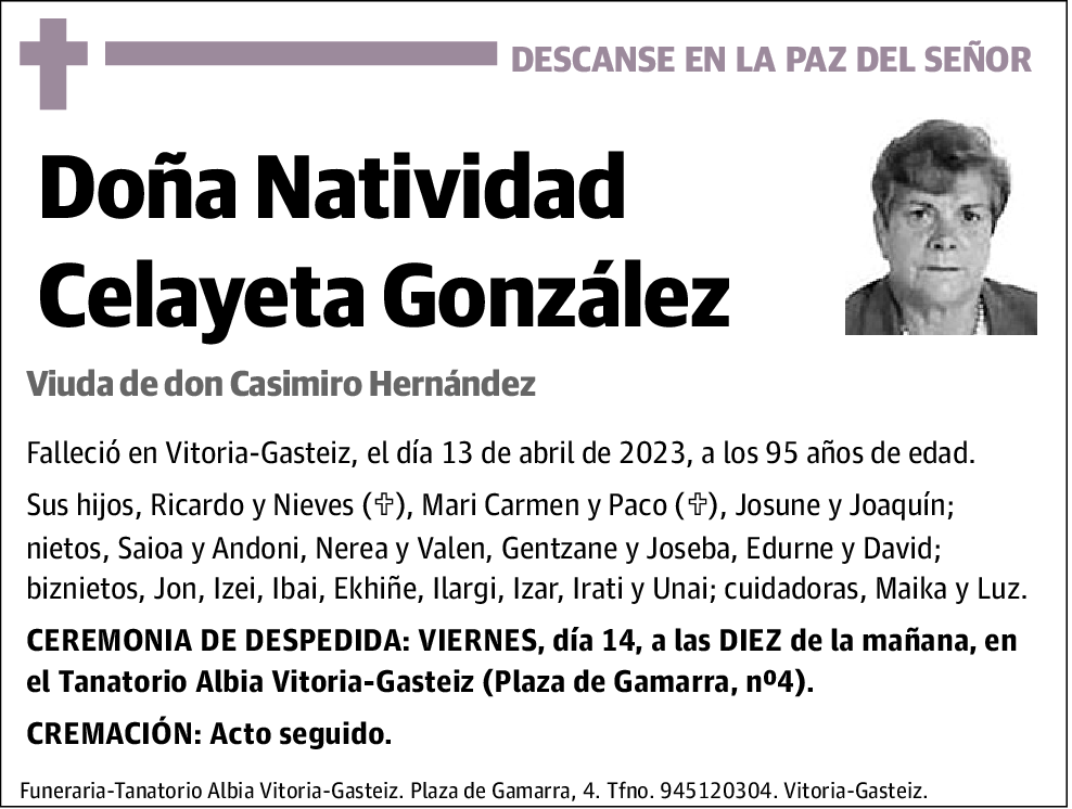 Natividad Celayeta González