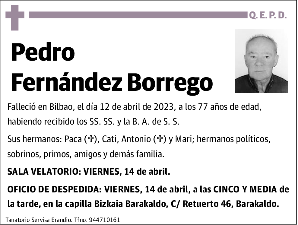 Pedro Fernández Borrego