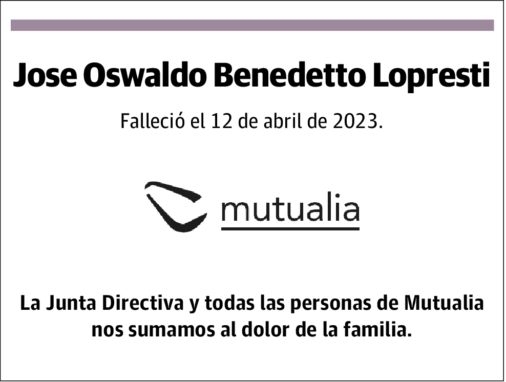 Jose Oswaldo Benedetto Lopresti