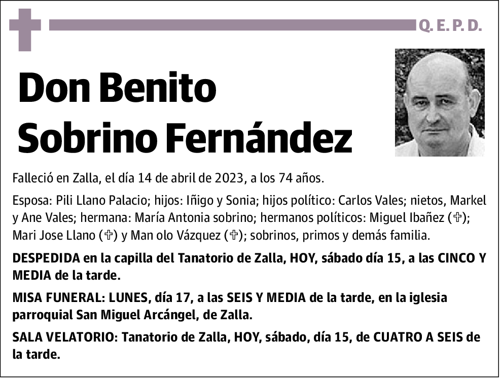 Benito Sobrino Fernández