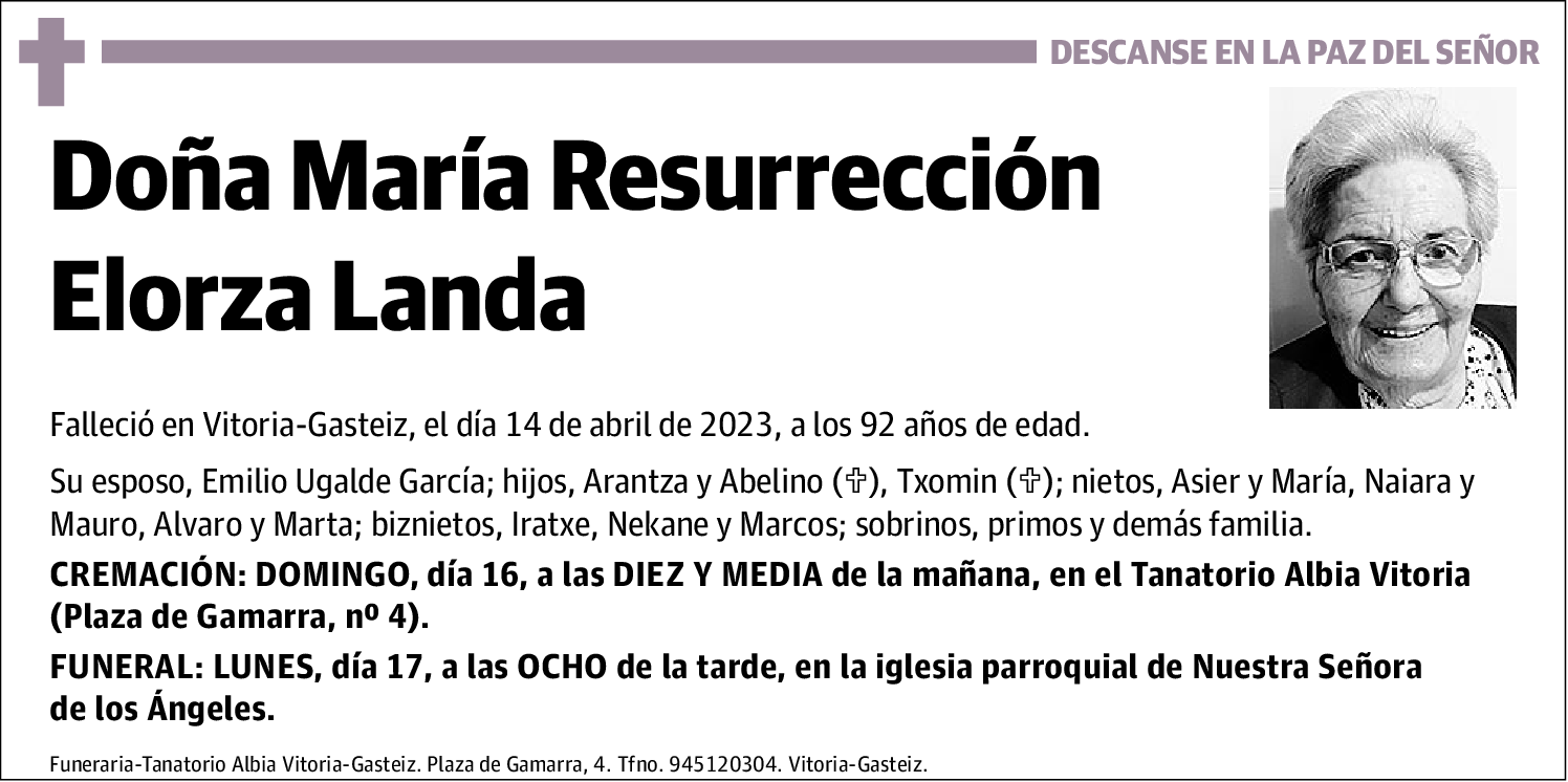 María Resurreción Elorza Landa