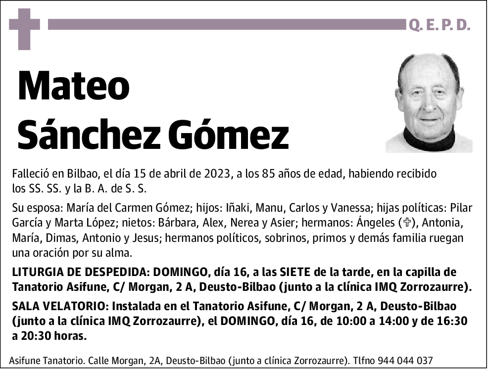 Mateo Sánchez Gómez