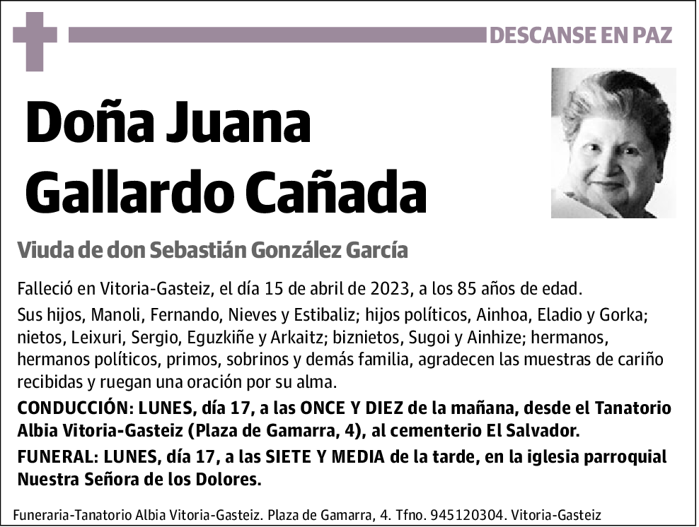 Juana Gallardo Cañada